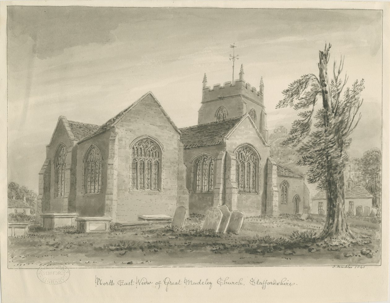 Madeley Kerk door John Buckler