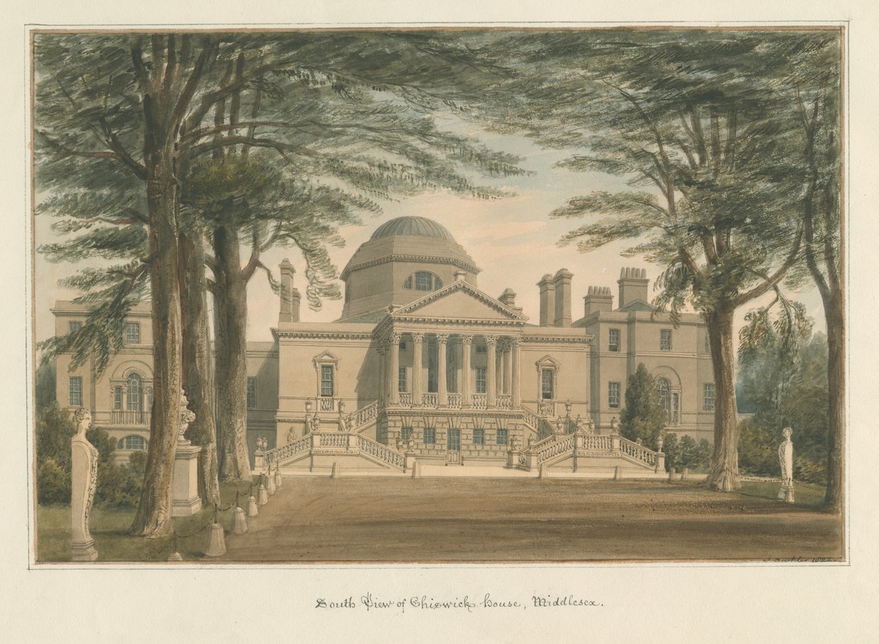 Middlesex - Chiswick House door John Buckler