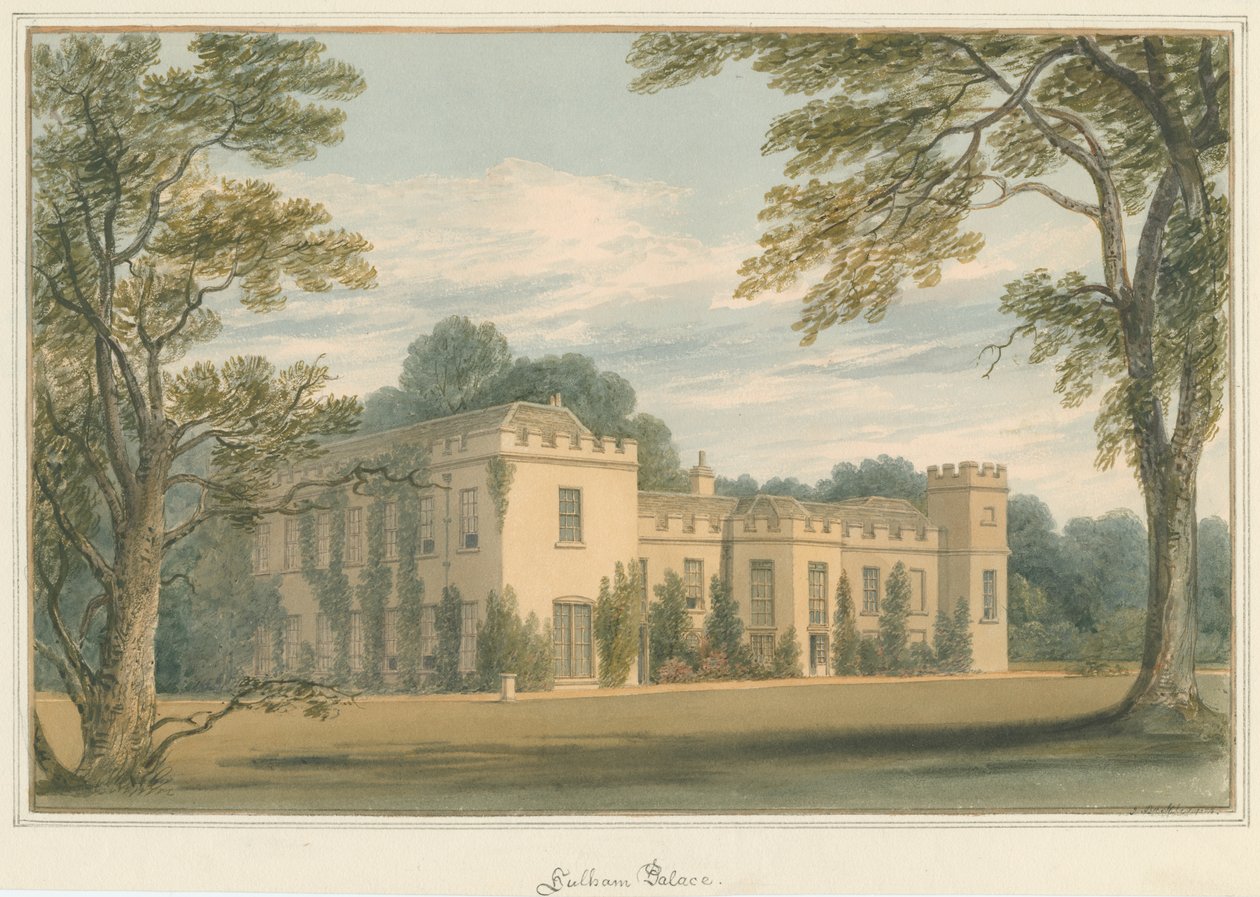 Middlesex - Fulham Paleis door John Buckler