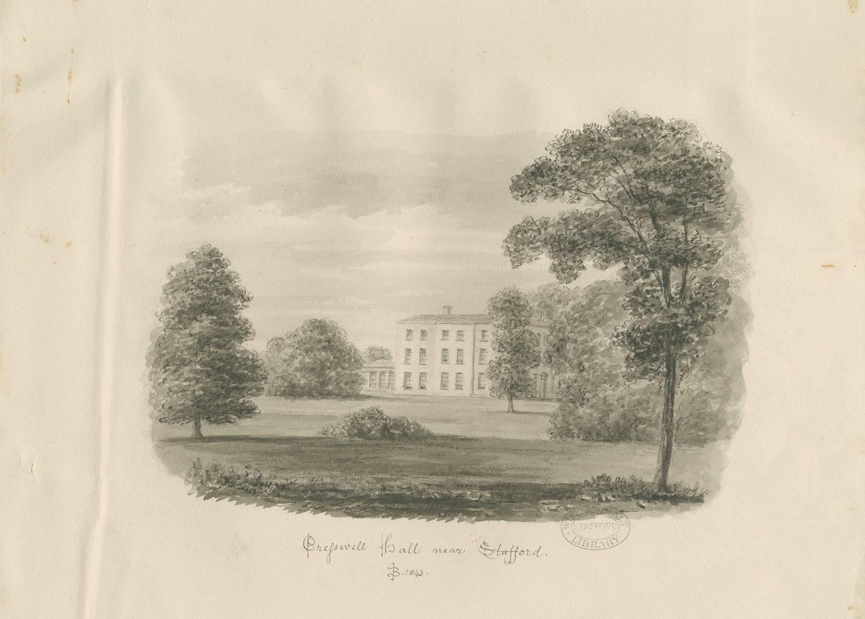 Stafford - Cresswell Hall door John Buckler