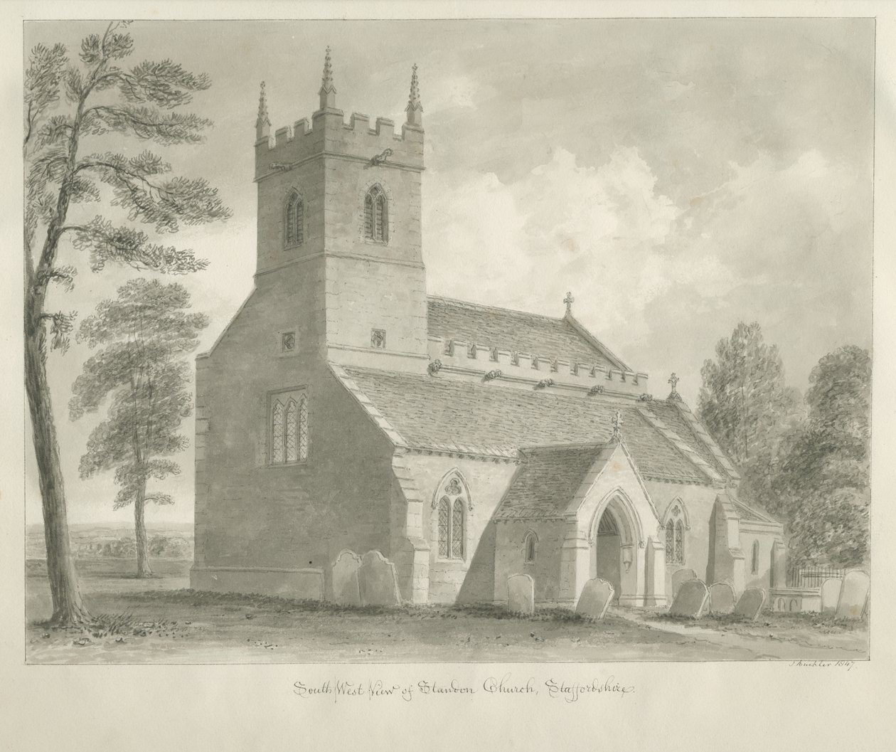 Standon Kerk door John Buckler