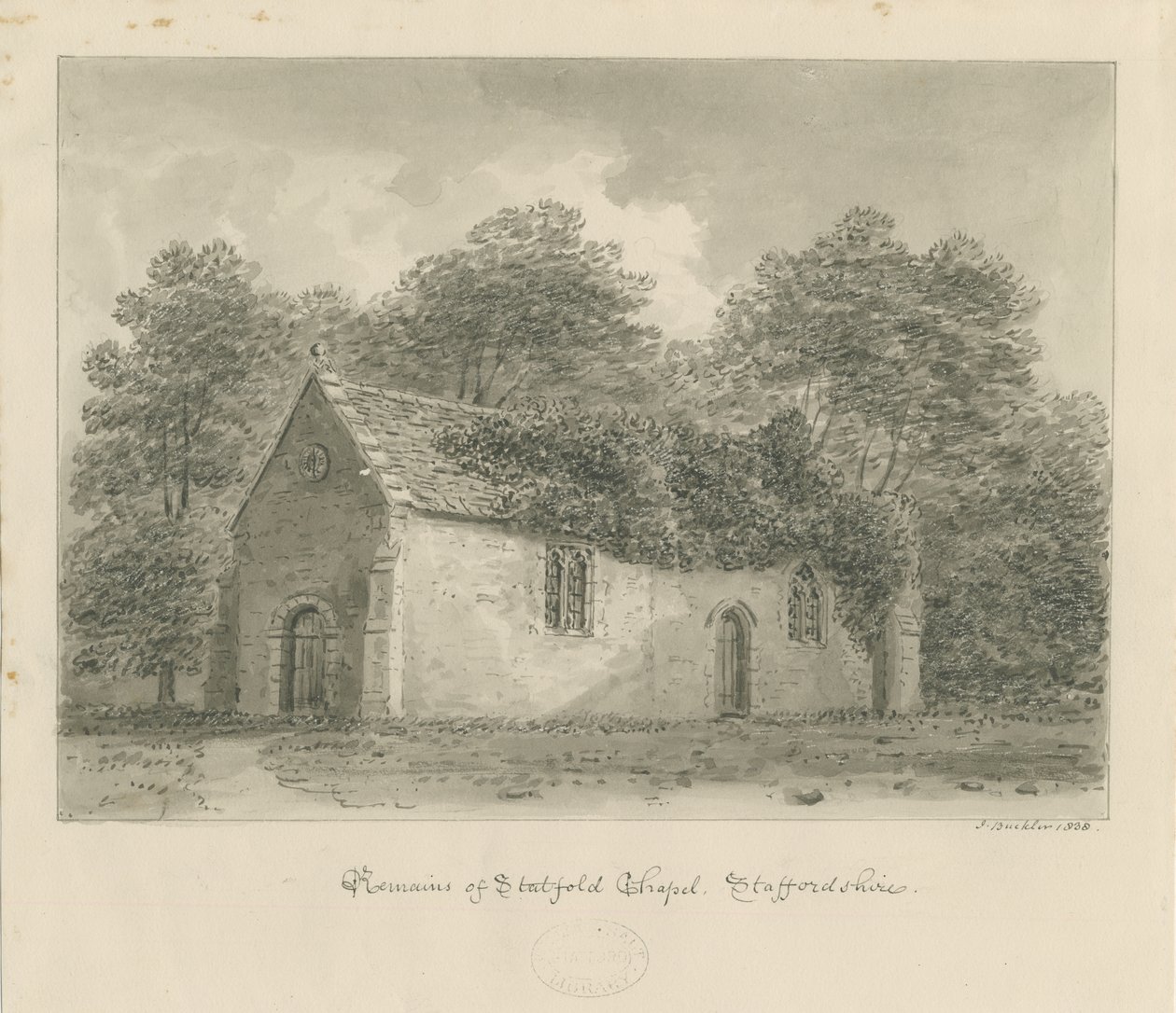 Statfold Kapel door John Buckler