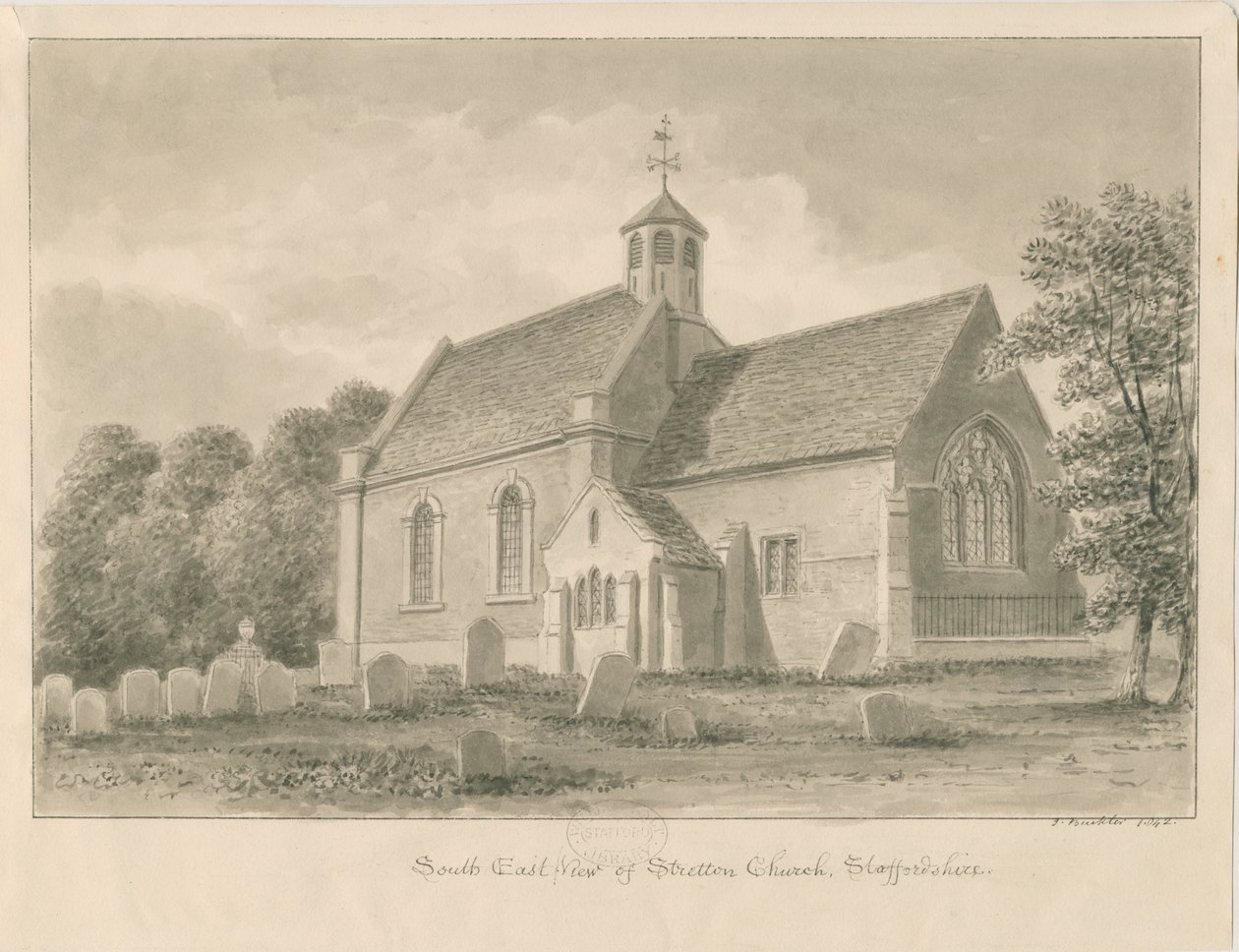 Stretton Kerk door John Buckler
