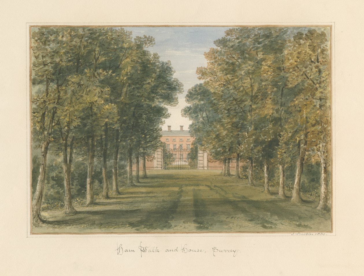 Surrey - Ham Walk en Huis door John Buckler
