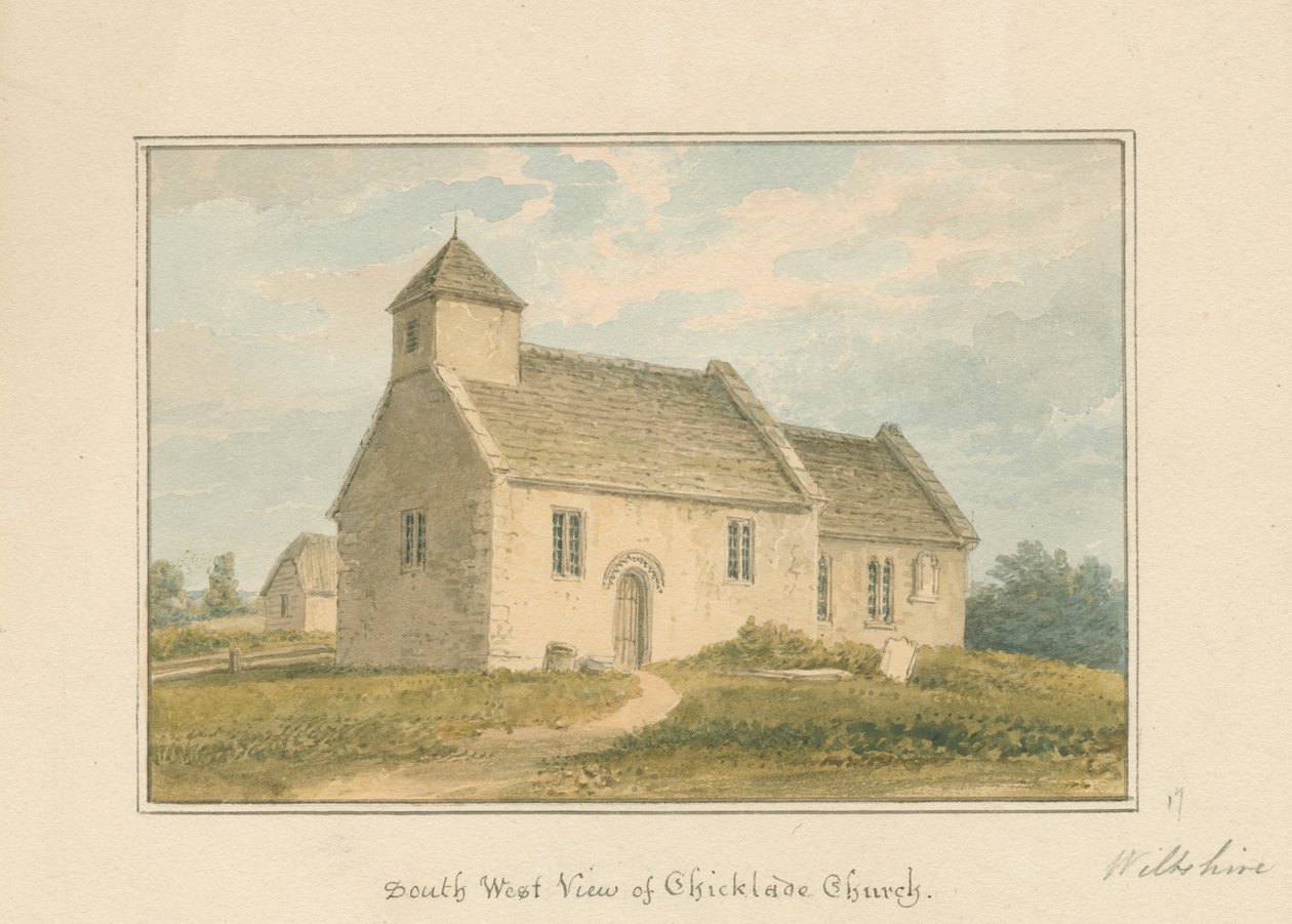 Wiltshire - Chicklade Kerk door John Buckler