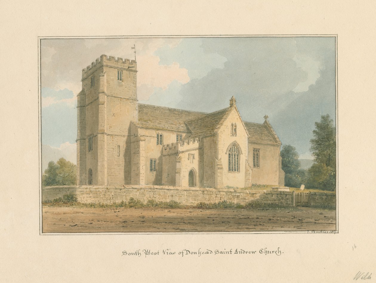 Wiltshire - Donhead Saint Andrew Kerk, 1817 door John Buckler