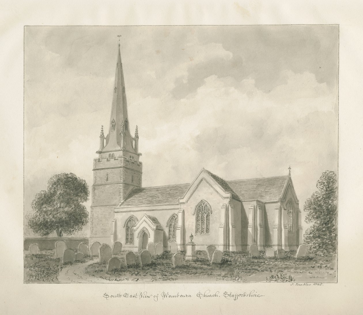 Wombourne Kerk door John Buckler