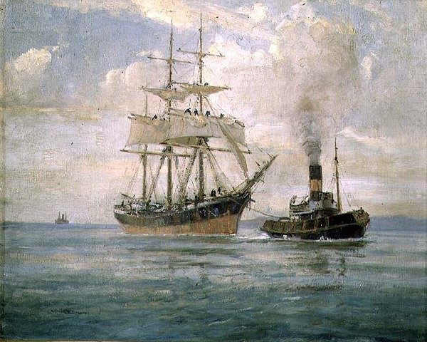 De sleepboot door John Burgess