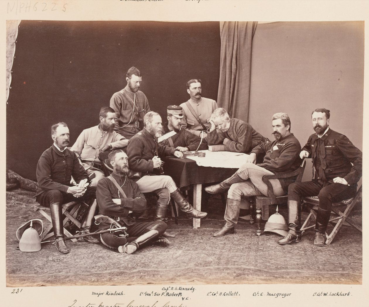 Groep van de Kwartiermeester-Generaal, februari 1880 door John Burke