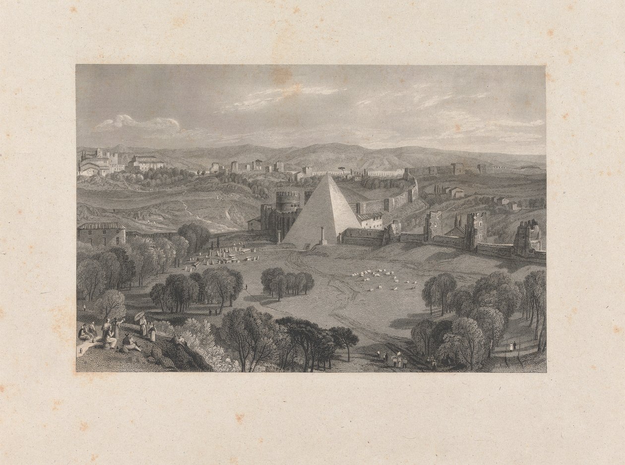 Rome vanaf Monte Testaccio door John Byrne