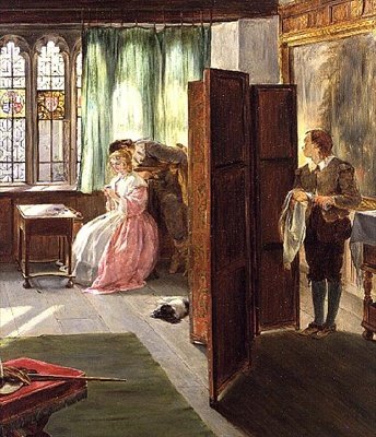 Laatste Zet Schaakmat (2 details) door John Callcott Horsley