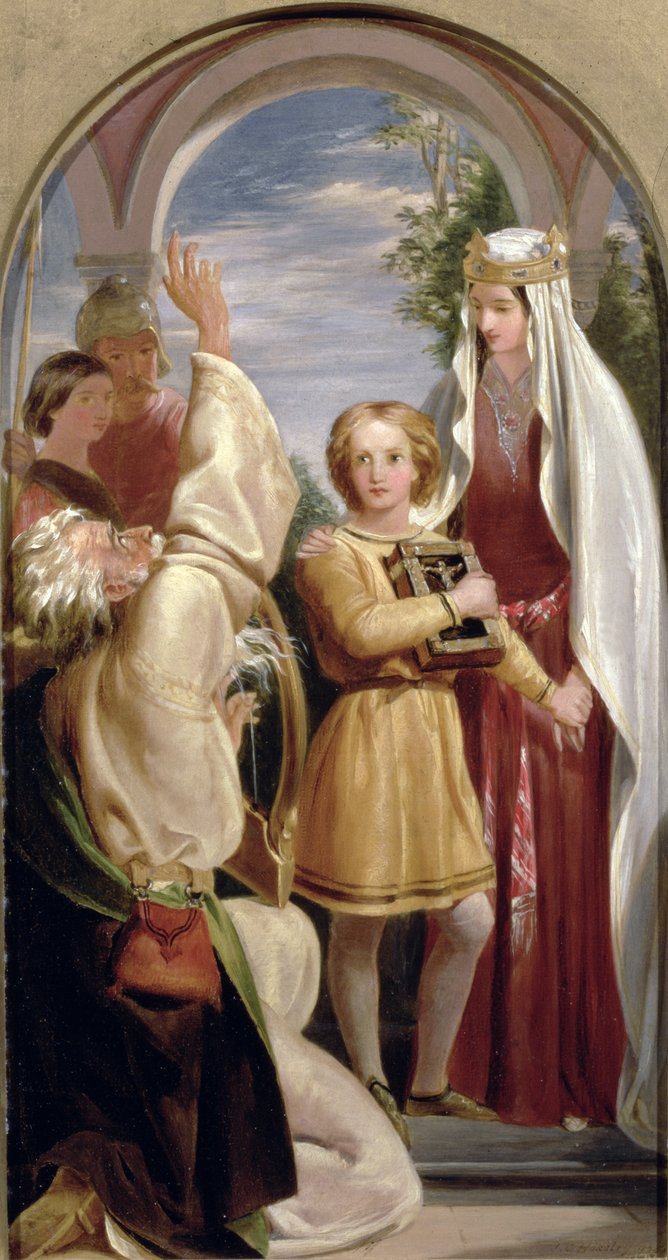 De jeugd van Arthur, 1851 door John Callcott Horsley