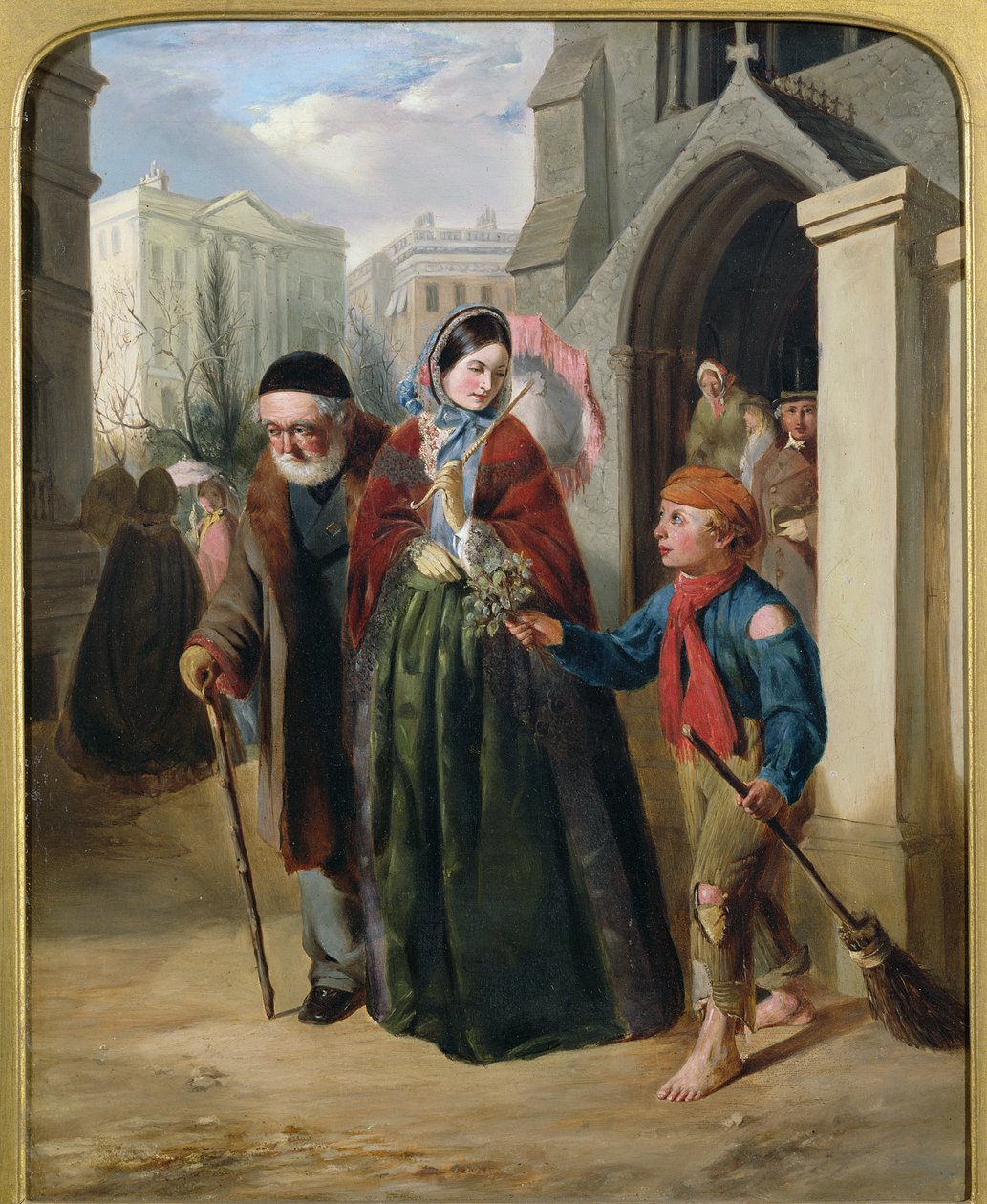 De straatveger door John Callcott Horsley