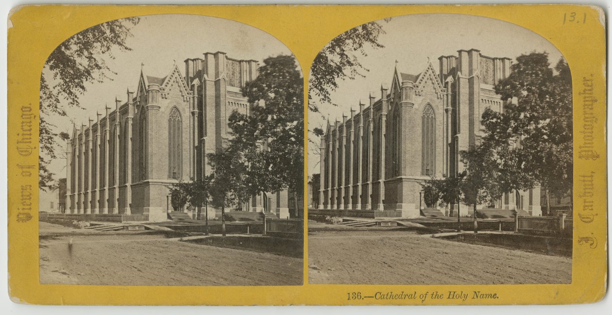 Cathedral of the Holy Name, Chicago, ca. 1870 door John Carbutt