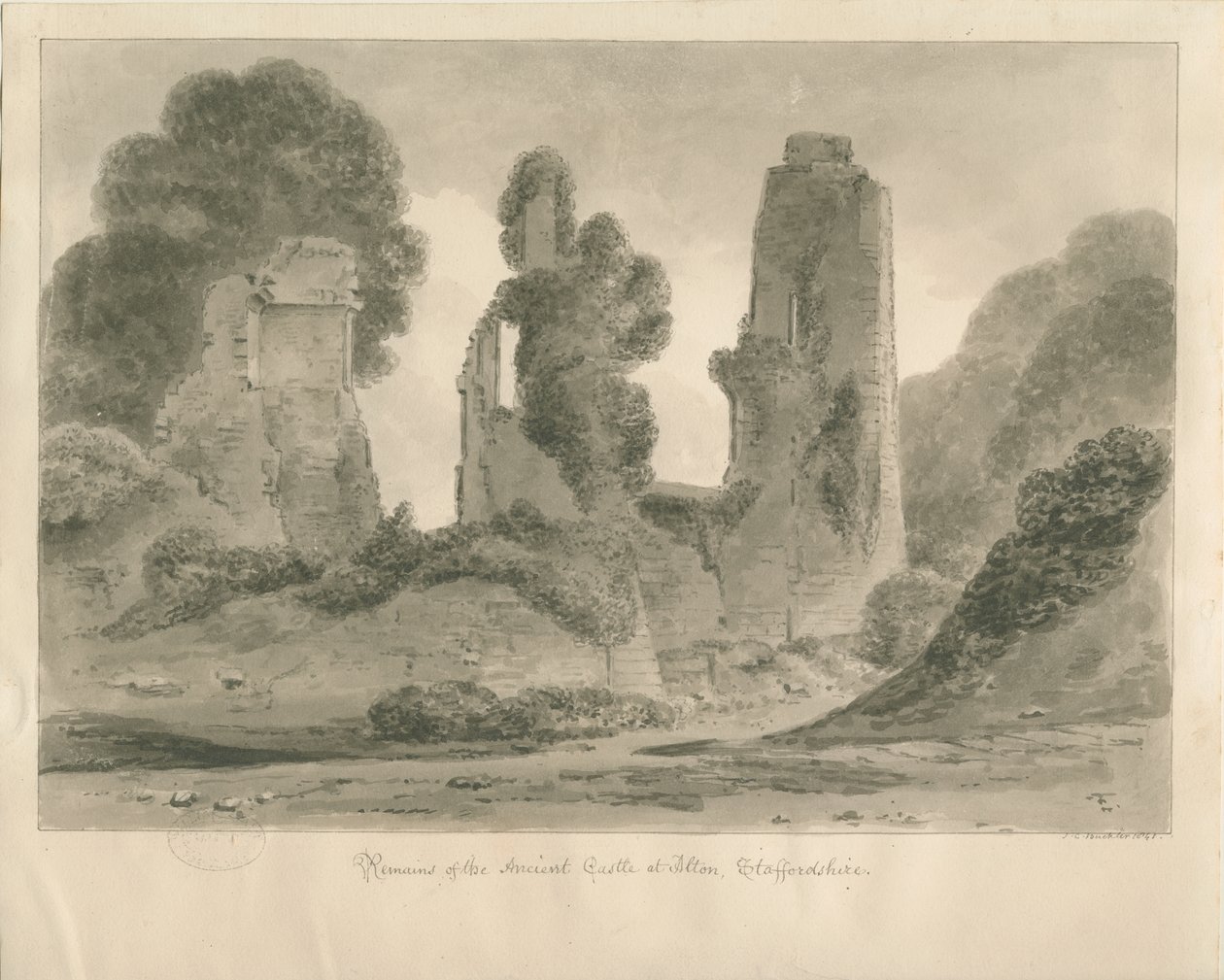 Alton Kasteel door John Chessell Buckler