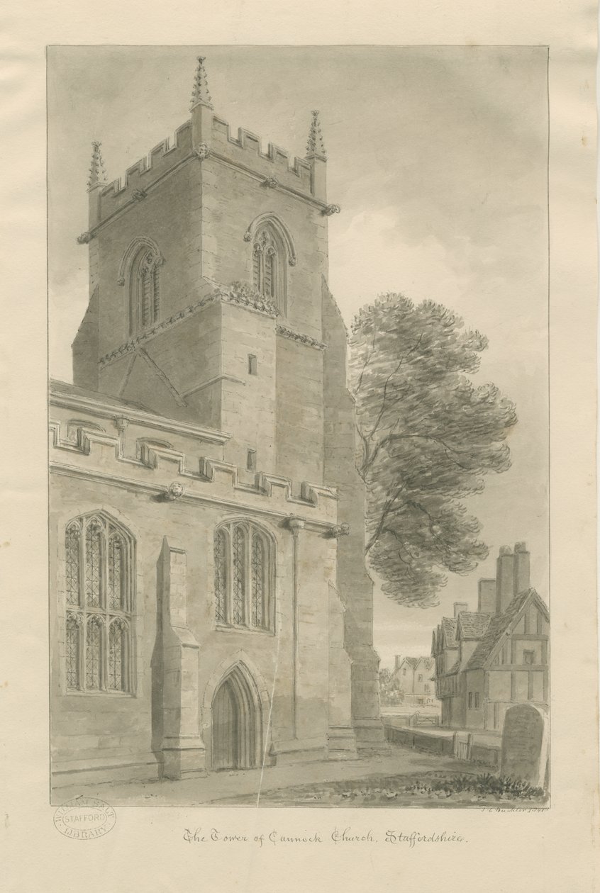 Cannock Kerk door John Chessell Buckler