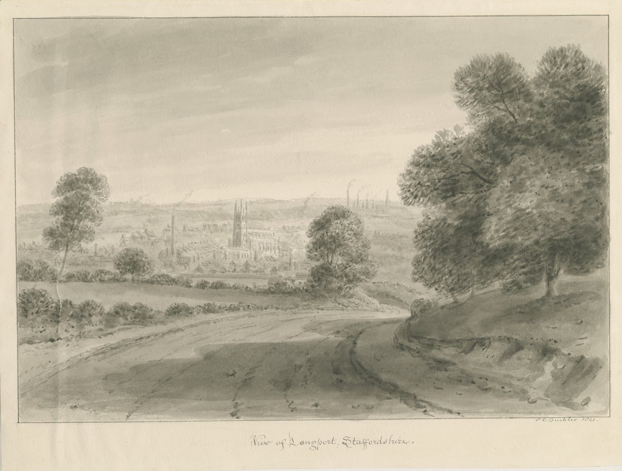 Longport Dorp door John Chessell Buckler