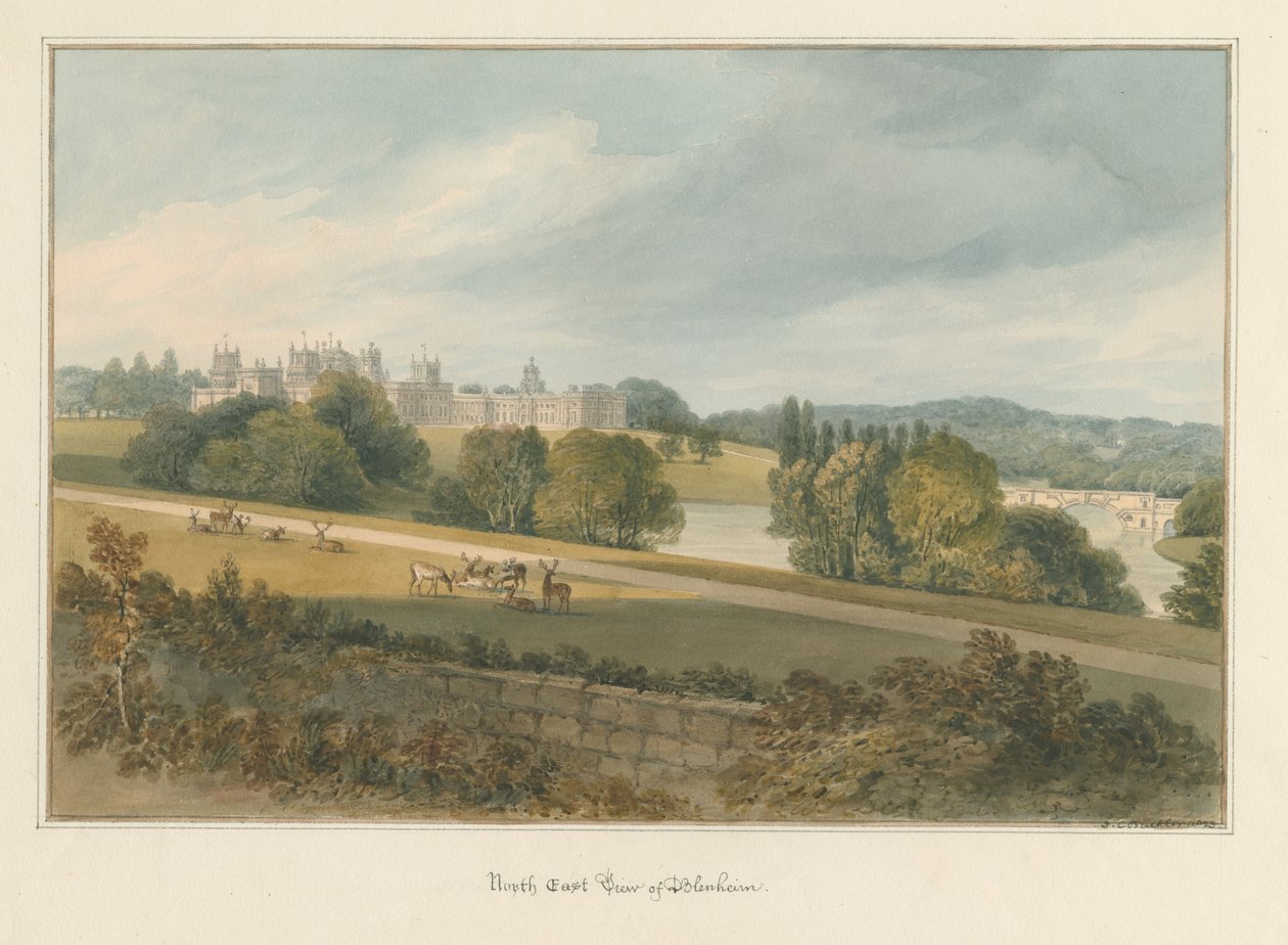 Oxfordshire - Blenheim [Paleis] door John Chessell Buckler