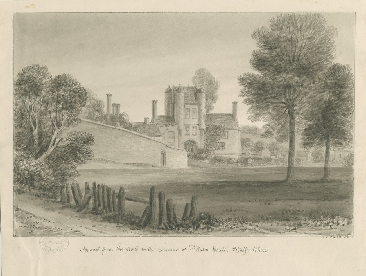 Pillaton Hall door John Chessell Buckler