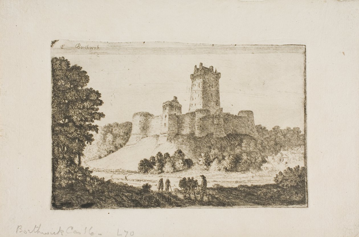 Borthwick Kasteel door John Clerk of Eldin