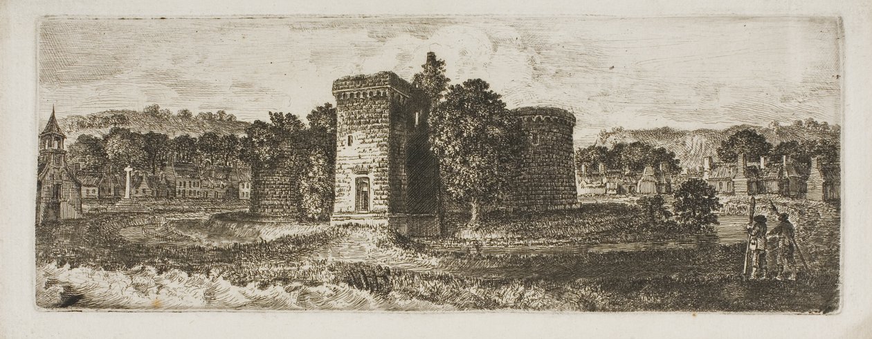 Kasteel van Rothesay door John Clerk of Eldin