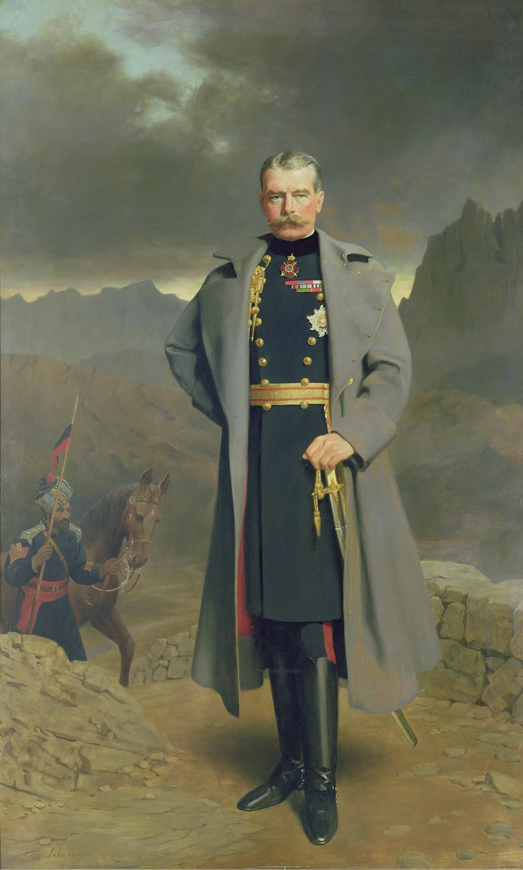 Veldmaarschalk Graaf Kitchener van Khartoum door John Collier