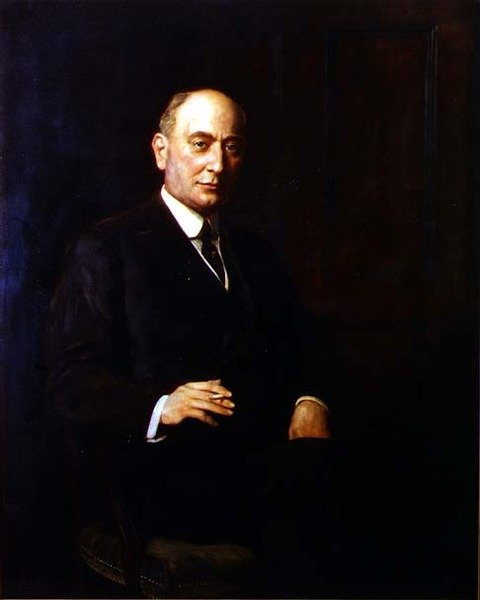 Portret van Sir Landon Ronald door John Collier