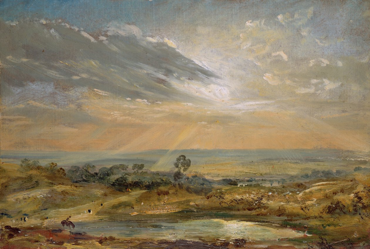 Branch Hill Pond, Hampstead door John Constable