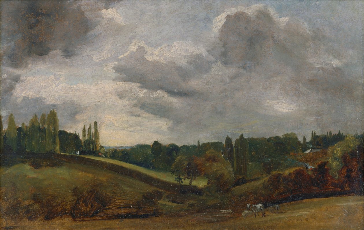 Oost-Bergholt door John Constable