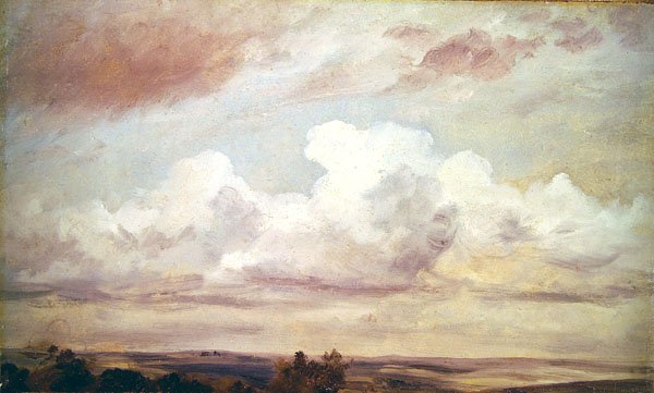 Uitgestrekt landschap door John Constable