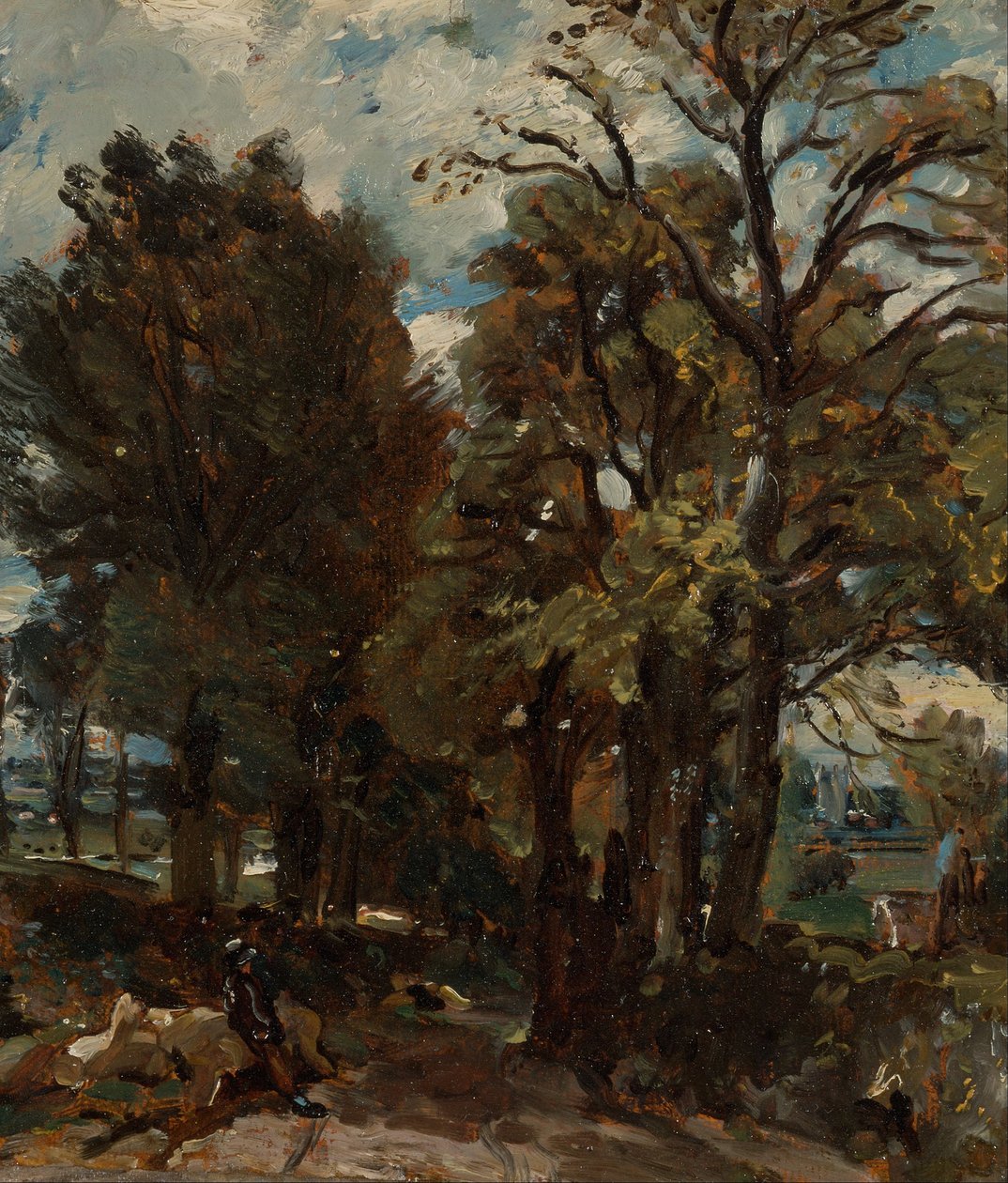 Fen Lane, Oost-Bergholt door John Constable