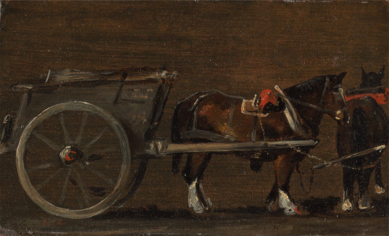 Paard en wagen, ca. 1814 door John Constable