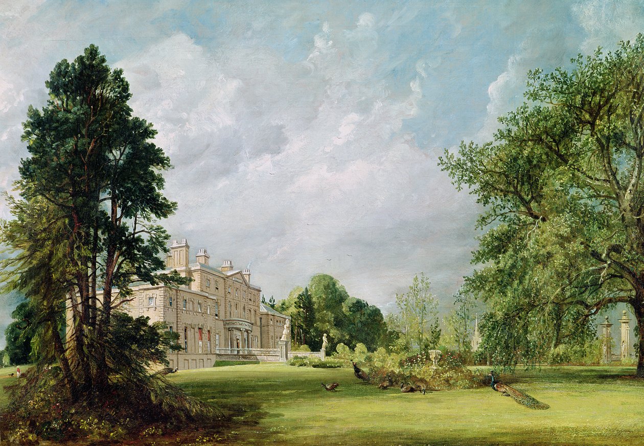Malvern Hall, Warwickshire, 1821 door John Constable