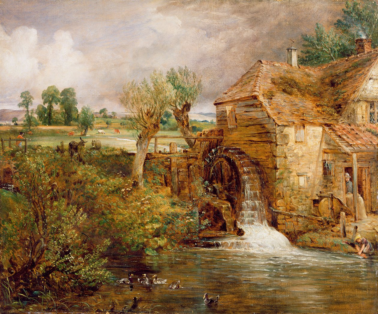 Molen in Gillingham, Dorset door John Constable