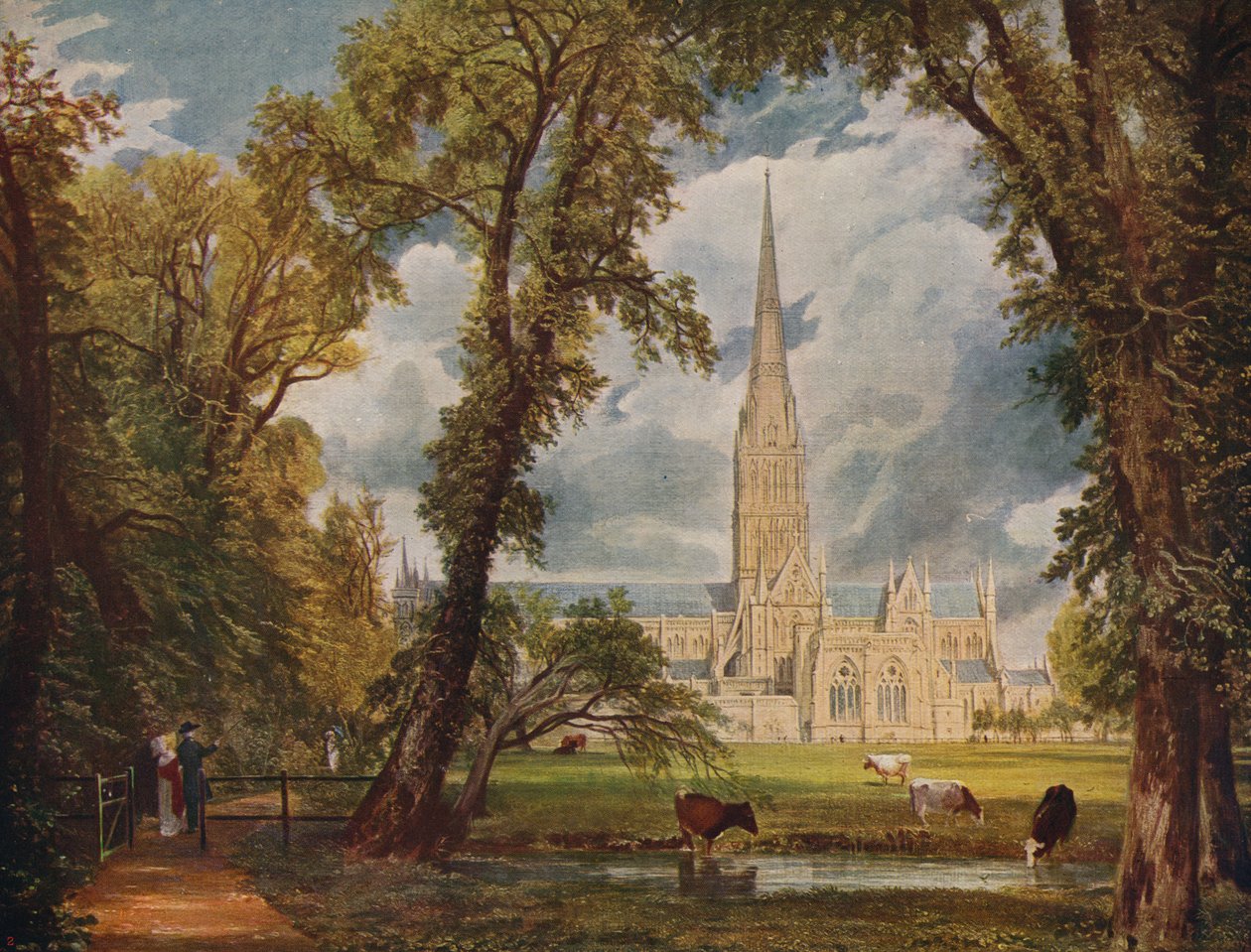 Salisbury Kathedraal, 1823, c1915 door John Constable