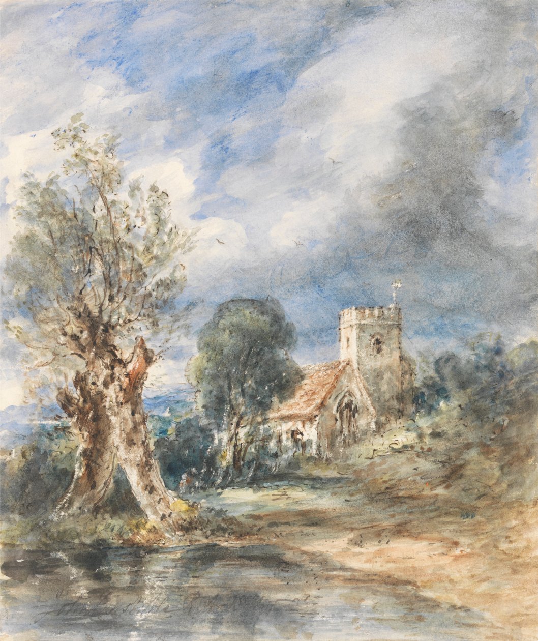 Stoke Poges Kerk door John Constable