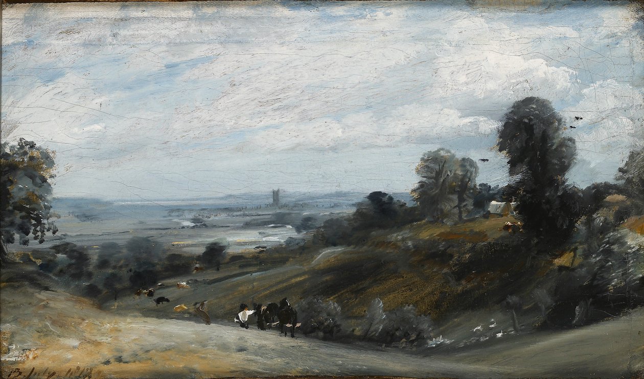 Het dal van Dedham vanuit Langham, 1812 door John Constable