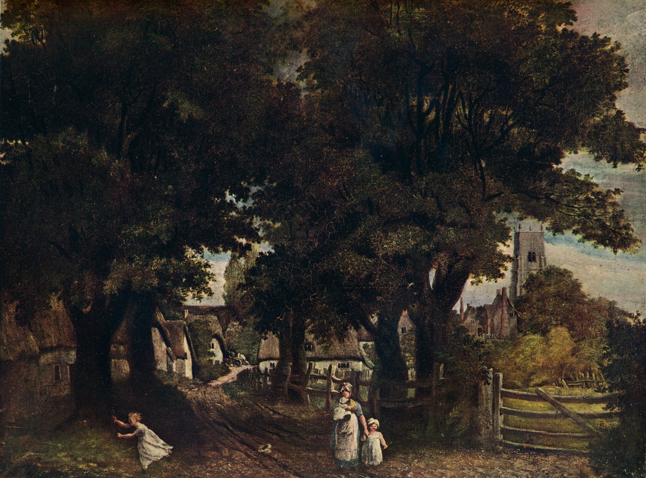 Water Lane, Dedham door John Constable