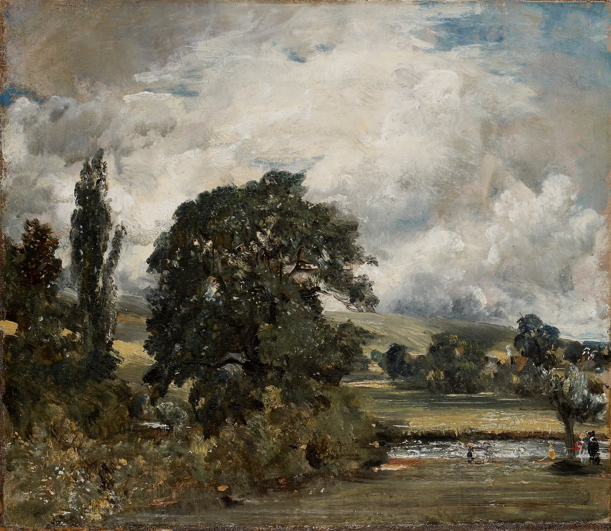 Waterweiden bij Salisbury door John Constable