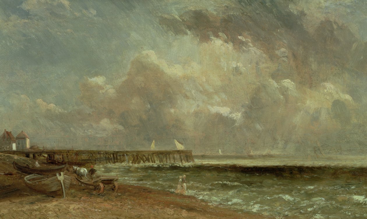 Yarmouth Pier, 1822 door John Constable