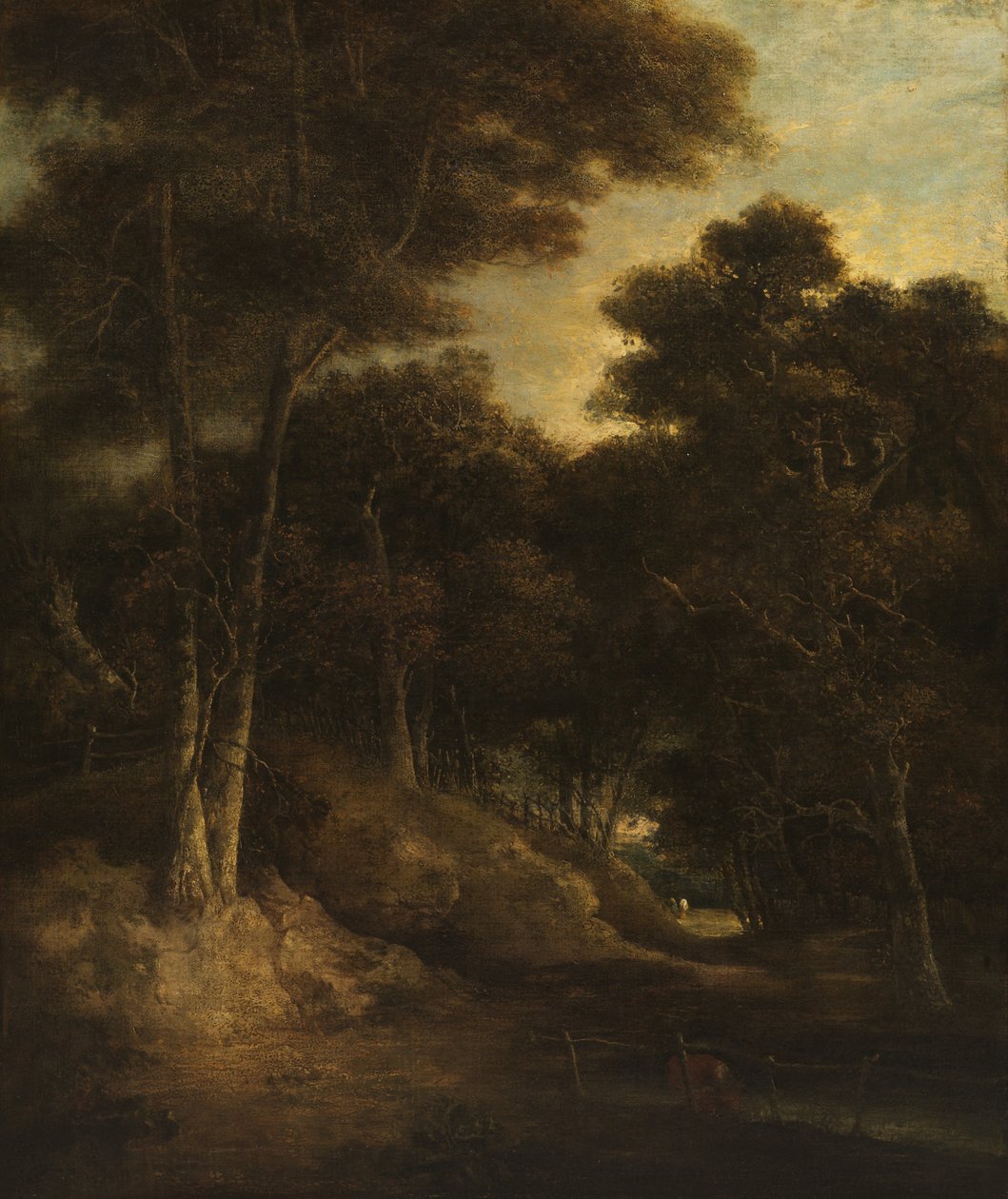 Landschap - Rand van een bos, ca. 1800-20 door John Crome