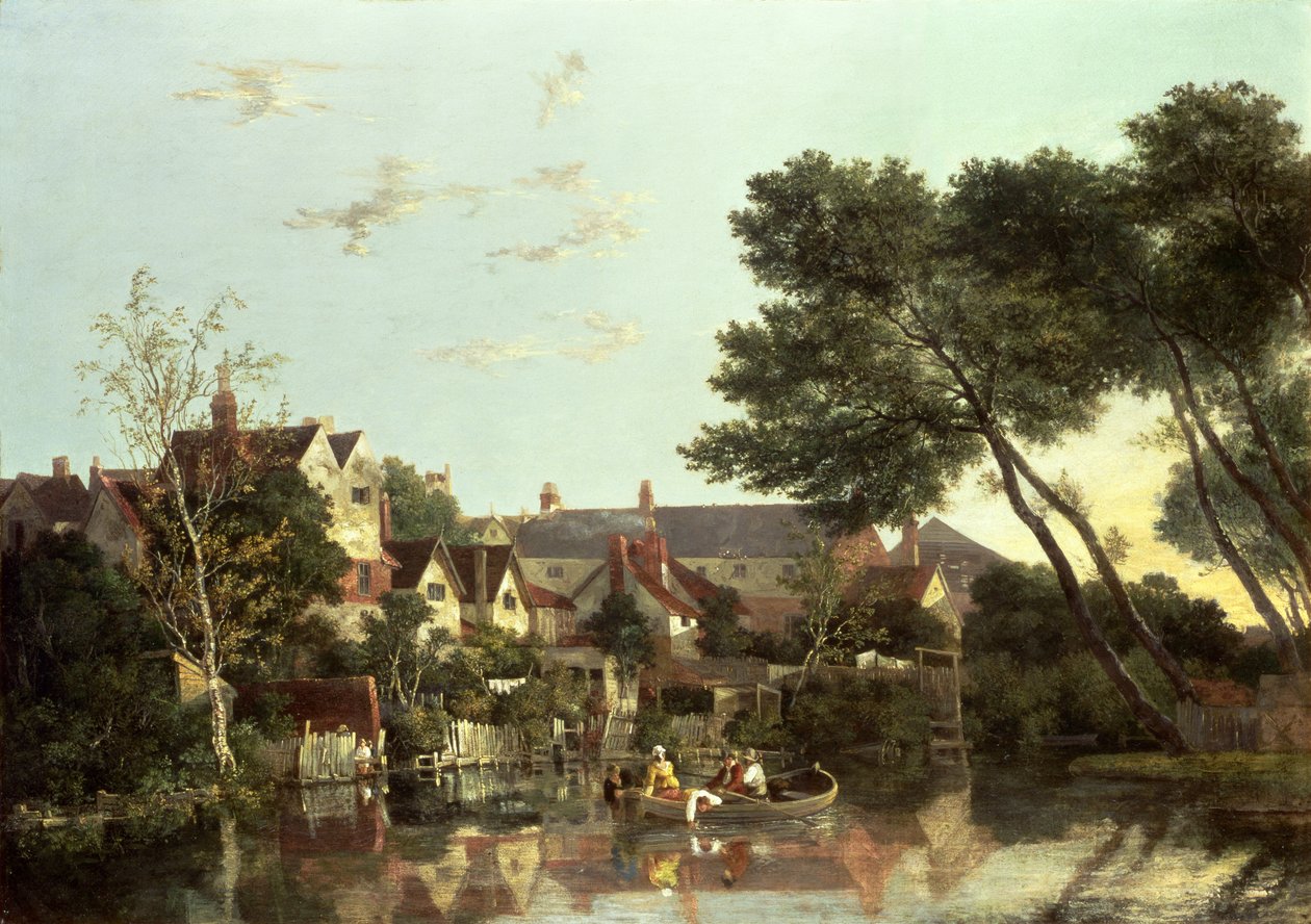 Norwich Rivier, Middag, ca. 1812-19 door John Crome