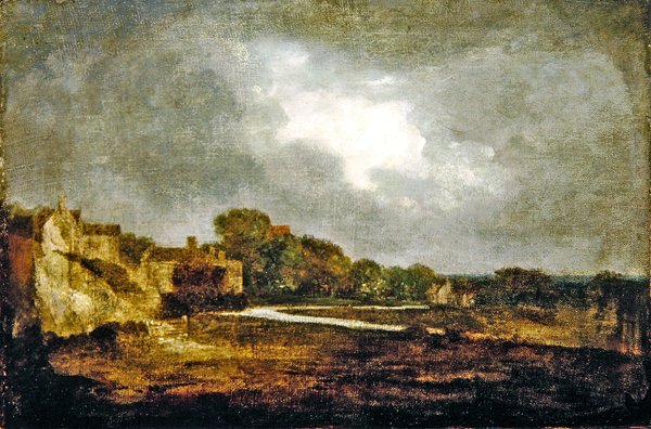 Uitzicht op Hellesdon door John Crome