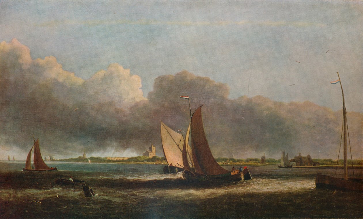 Uitzicht op de Maas, ca. 1799 door John Crome