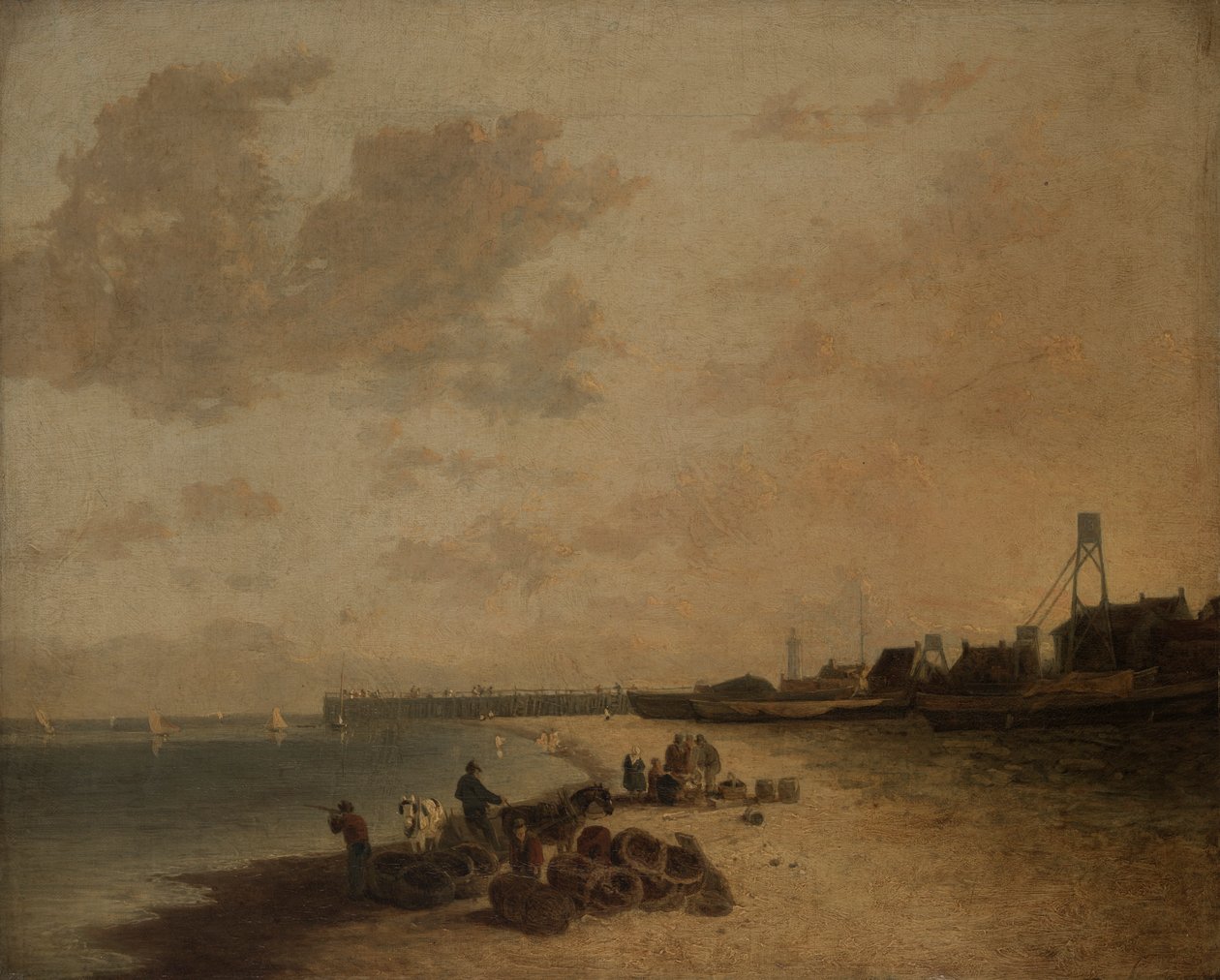 Strand van Yarmouth door John Crome