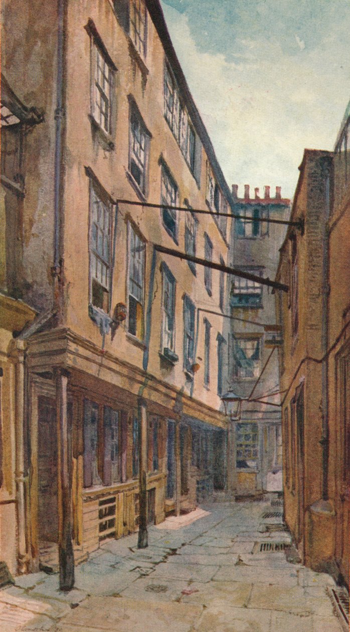 Gouden gebouwen, Strand, Westminster, Londen, ca. 1880 door John Crowther