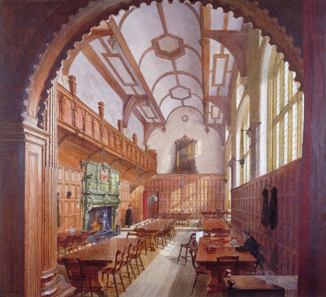 Grote Zaal, Charterhouse, Londen, 1885 door John Crowther