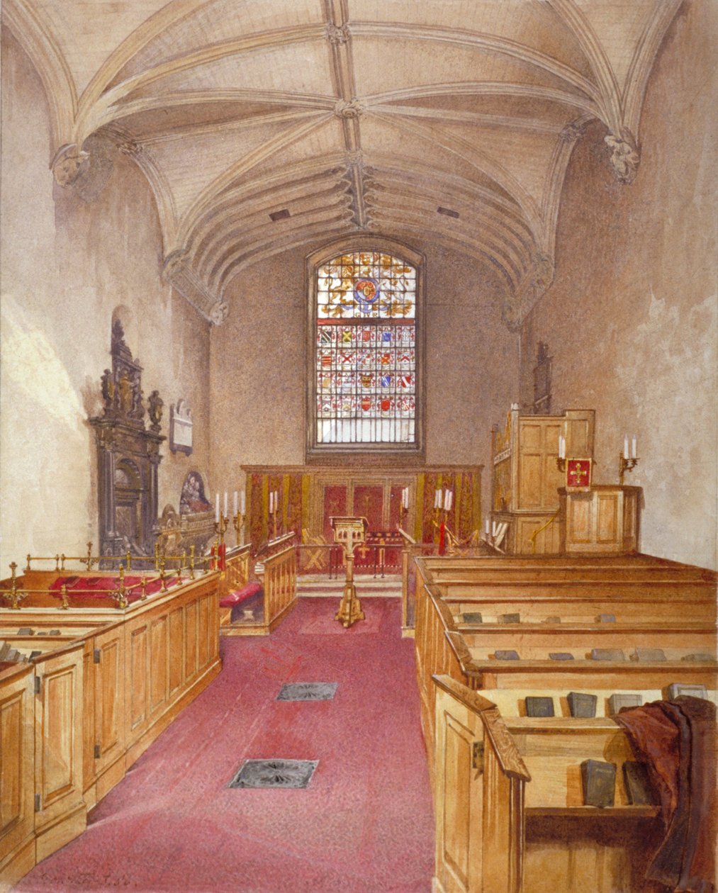 Rolls Chapel, Chancery Lane, Londen, 1886 door John Crowther