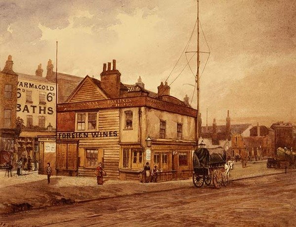Vine Tavern, Mile End Road door John Crowther