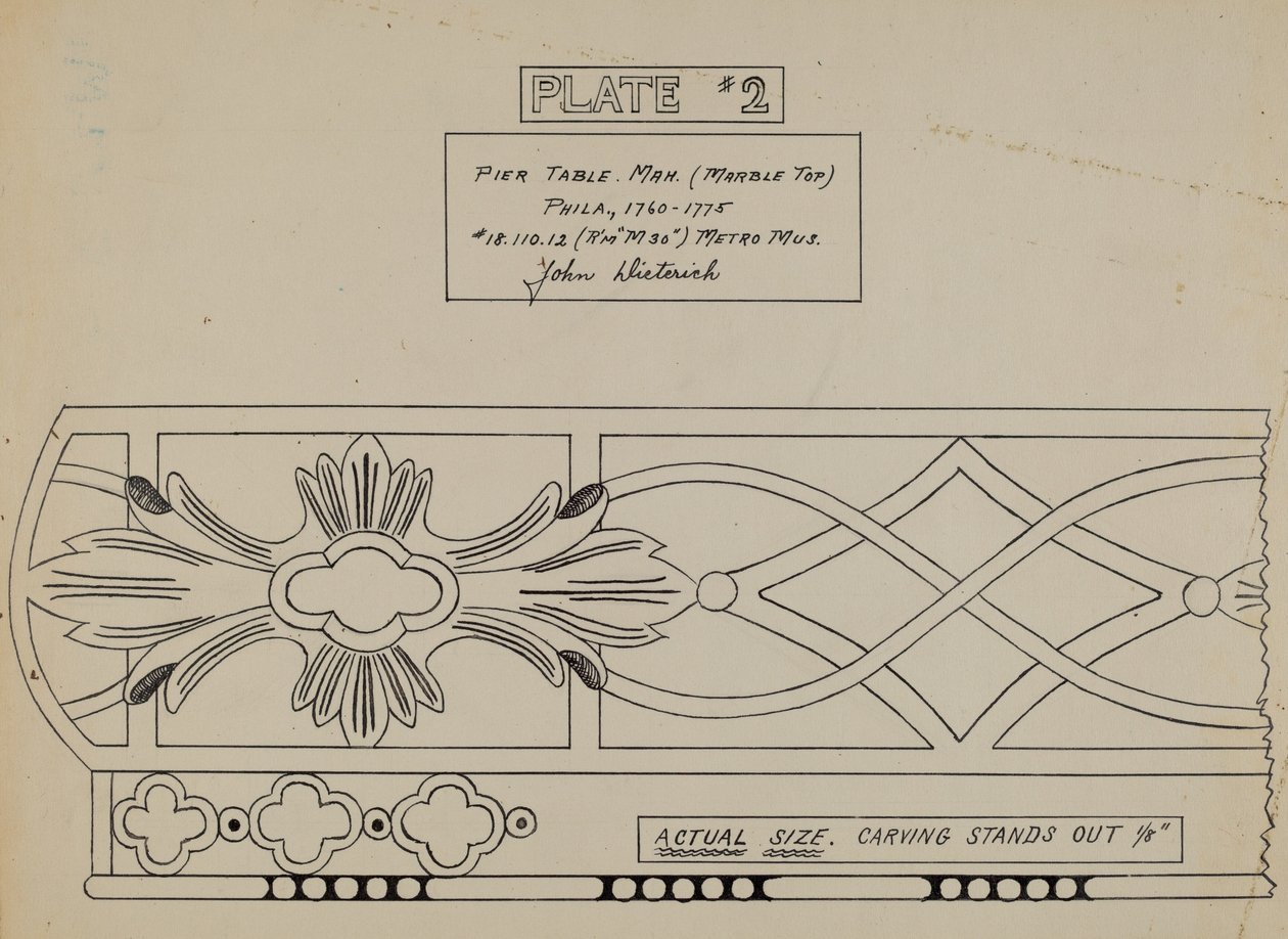 Piertafel door John Dieterich
